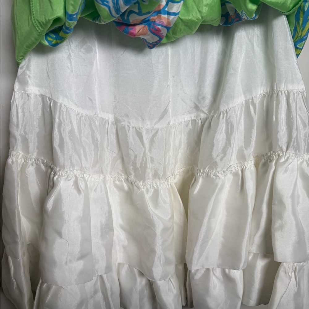 Lilly Pulitzer Langley Green Strapless A-Line Dress - Picture 9 of 10
